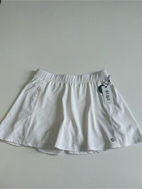 Lija Tennis Golf Skort White Size Small New